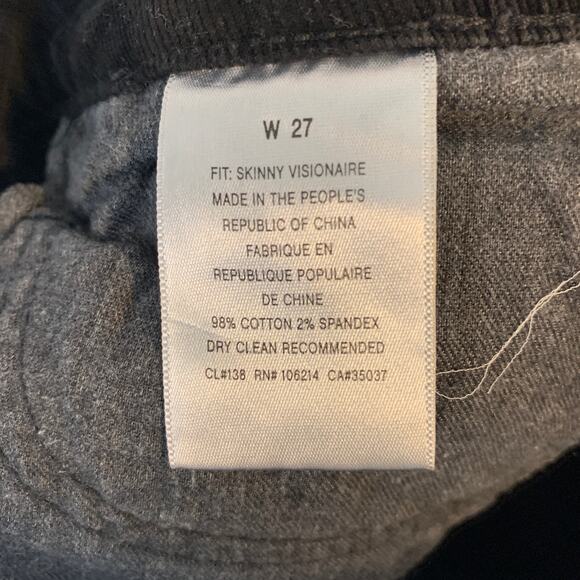 2/$30 JOES JEANS Size 27 Skinny Visionaire Black Velvet Jean Denim Soft - Picture 7 of 9